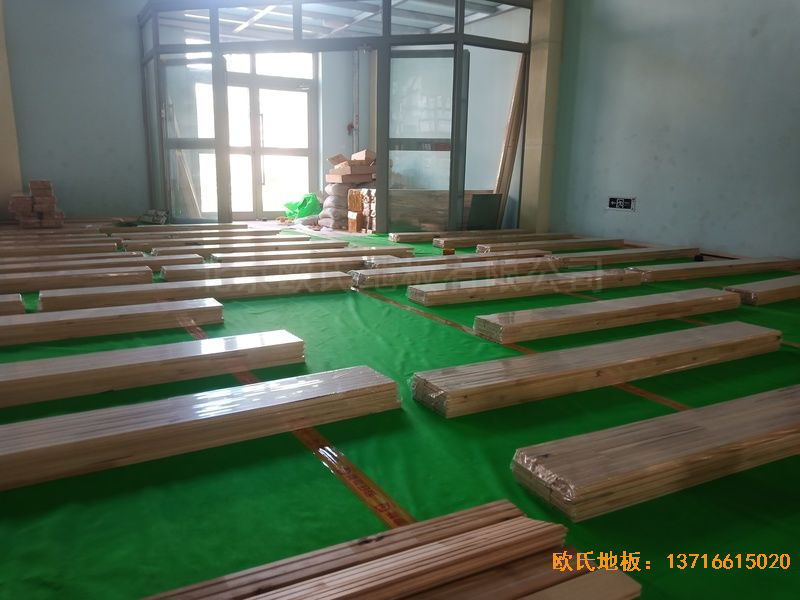 青海西寧市城西區(qū)新寧路18號(hào)中國科學(xué)院體育地板施工案例