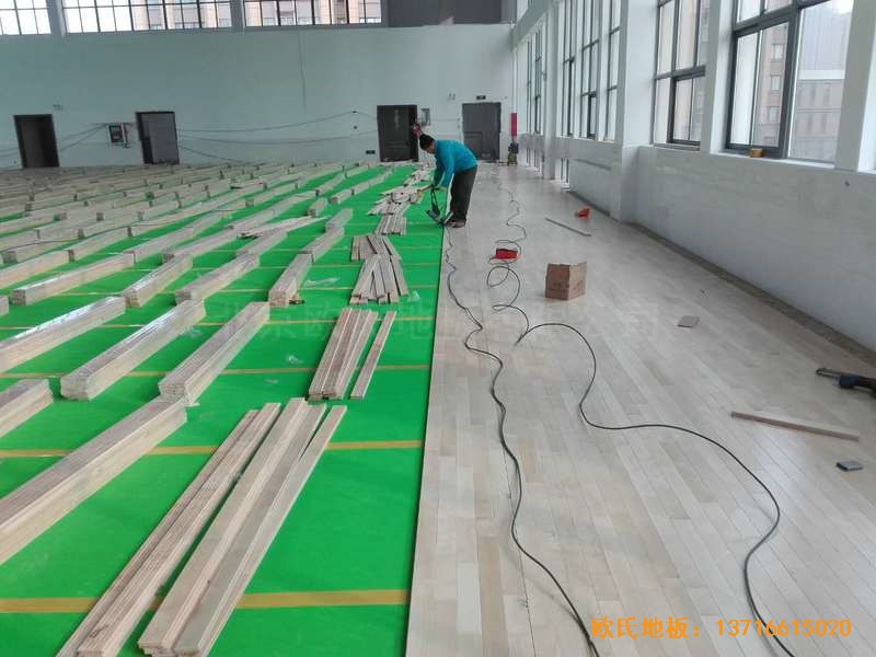 江蘇農(nóng)貿(mào)市場體育館運動地板施工案例3