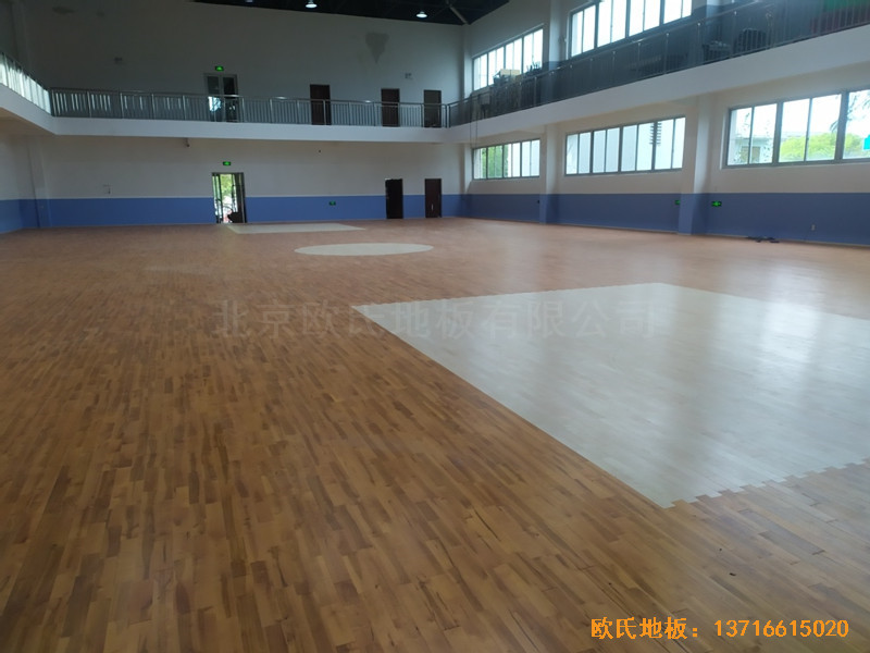 浙江虹橋較好的小學(xué)籃球館體育地板安裝案例0