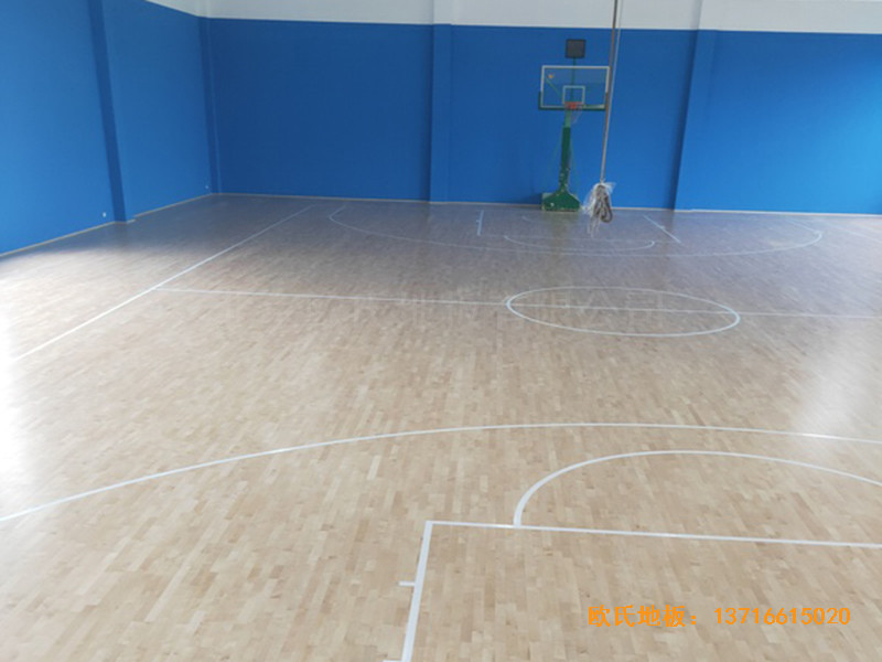 溫州消防特勤大隊籃球館運動地板鋪設(shè)案例3