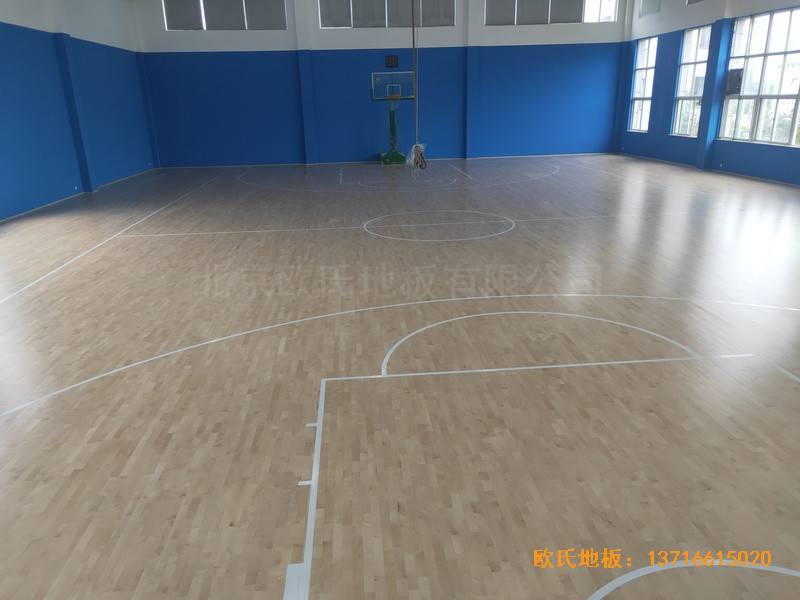 溫州消防特勤大隊籃球館運動地板鋪設(shè)案例4