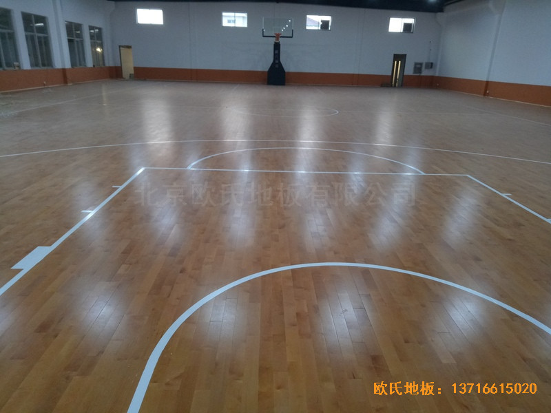 鹽城大豐區(qū)籃球館運動木地板安裝案例0