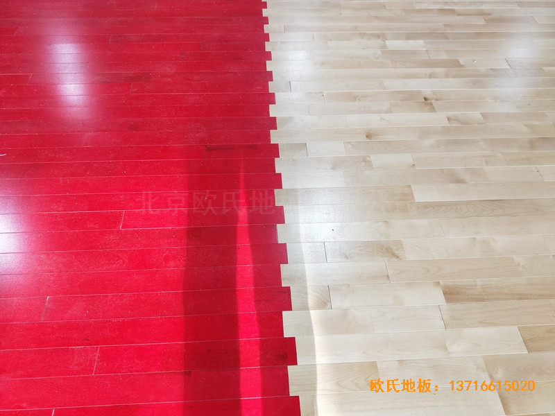 長春CBD汽車生活館籃球館體育地板鋪裝案例2