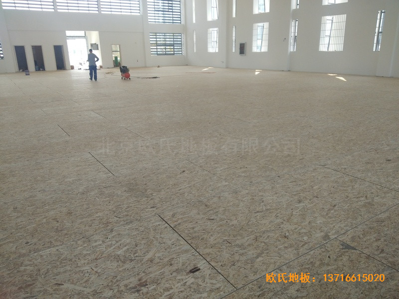 云南高速管理中心籃球館體育地板安裝案例2