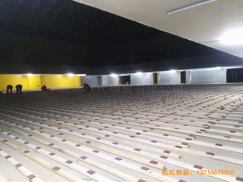 北大附屬益田實驗學(xué)校體育館運動地板安裝案例1