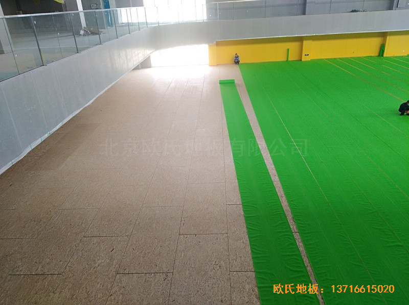 北大附屬益田實驗學(xué)校體育館運動地板安裝案例2