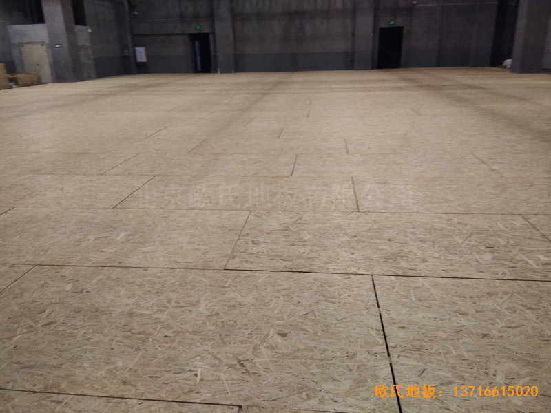 廈門華美空間籃球館體育地板施工案例2