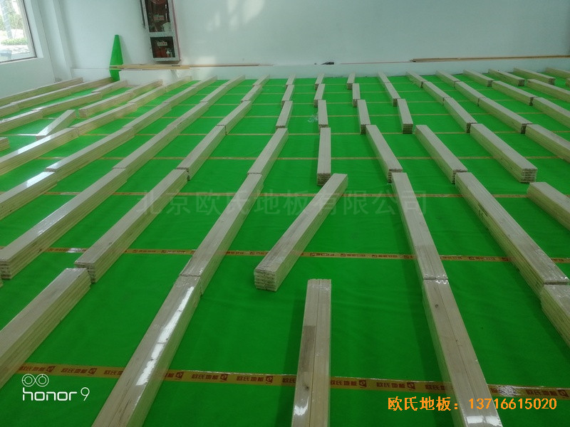 上海江楊南路485號(hào)攻守道場(chǎng)運(yùn)動(dòng)地板安裝案例2