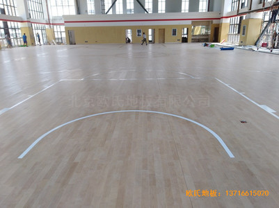 云南倪家營第三小學(xué)籃球館運(yùn)動(dòng)地板安裝案例