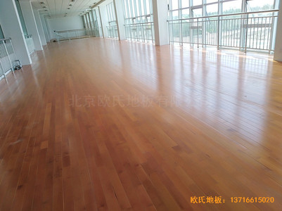 甘肅酒泉運動場所體育木地板施工案例