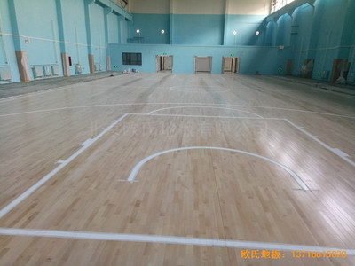 鄭州棗莊熱力分公司體育館運動地板安裝案例
