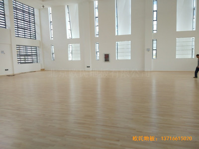 云南高速管理中心籃球館體育地板安裝案例